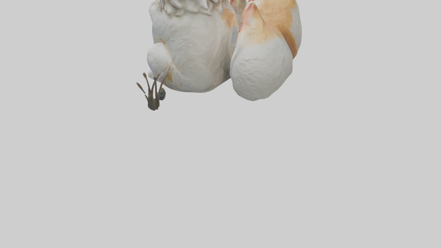 Inari statue model VR / AR / low-poly