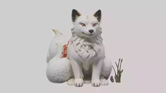 Inari statue model VR / AR / low-poly