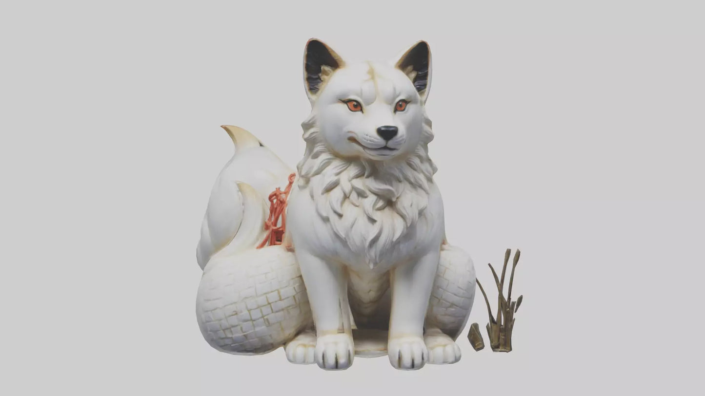 Inari statue model VR / AR / low-poly