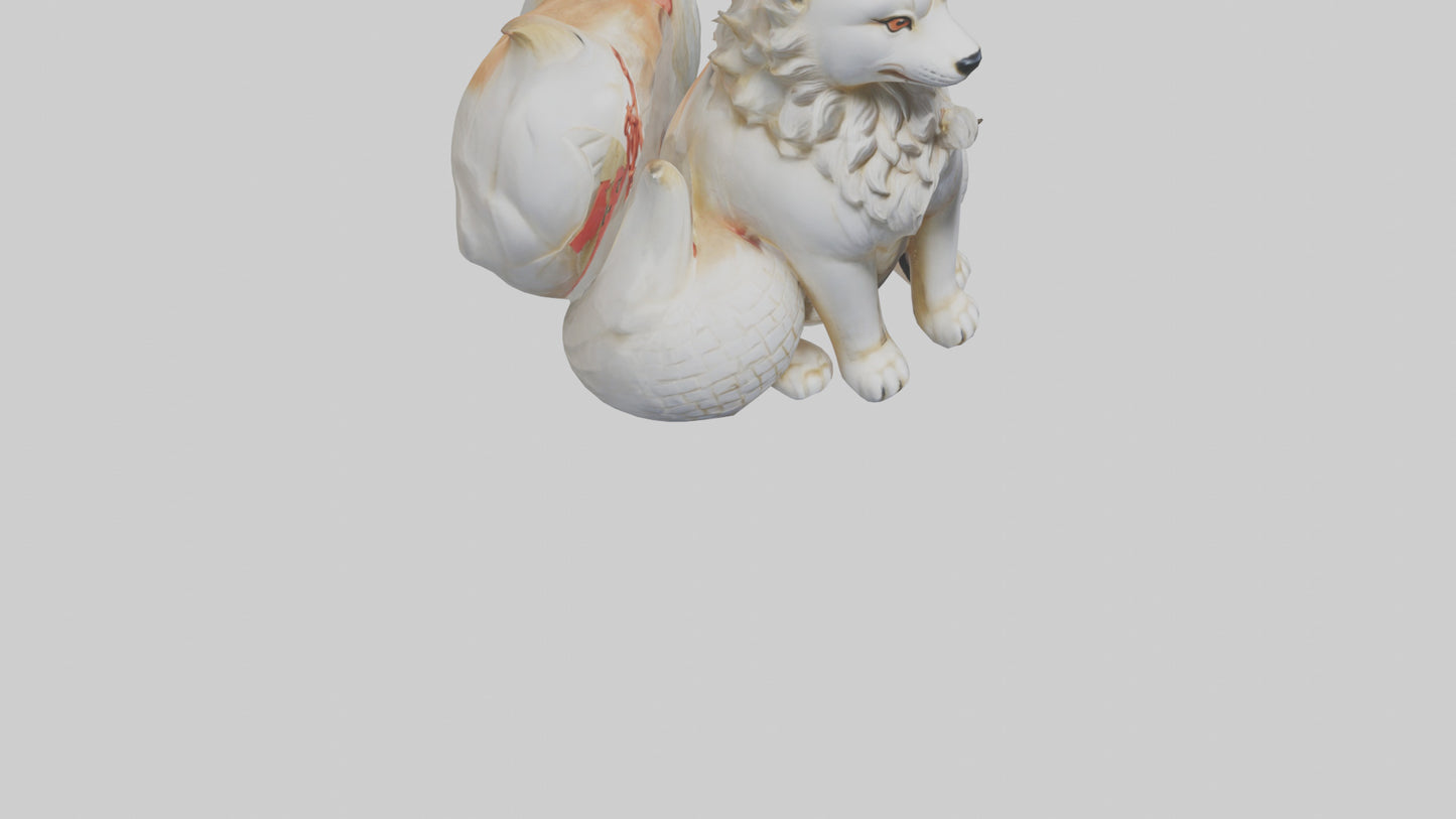 Inari statue model VR / AR / low-poly
