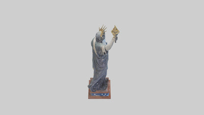 3D model Independence Figure statue model VR / AR / low-poly