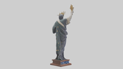 3D model Independence Figure statue model VR / AR / low-poly