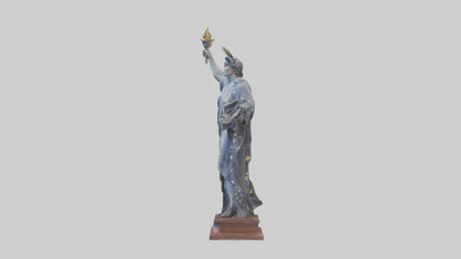 3D model Independence Figure statue model VR / AR / low-poly