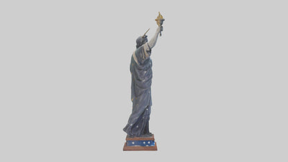 3D model Independence Figure statue model VR / AR / low-poly