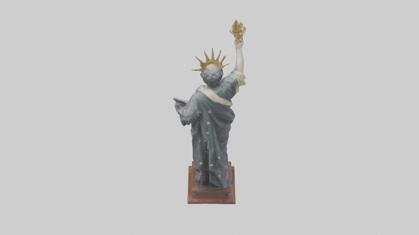 3D model Independence Figure statue model VR / AR / low-poly