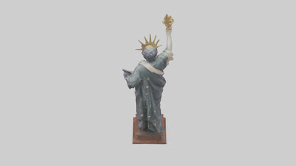 3D model Independence Figure statue model VR / AR / low-poly