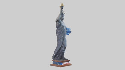 3D model Independence Figure statue model VR / AR / low-poly