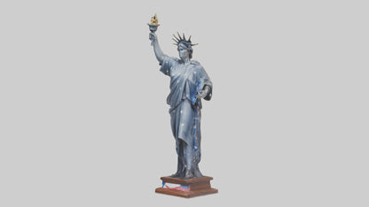 3D model Independence Figure statue model VR / AR / low-poly