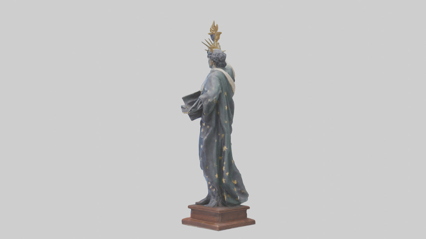 3D model Independence Figure statue model VR / AR / low-poly