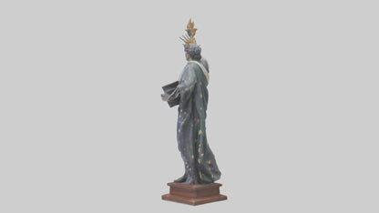 3D model Independence Figure statue model VR / AR / low-poly