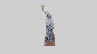 3D model Independence Figure statue model VR / AR / low-poly