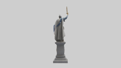 Independence Hero statue model VR / AR / low-poly
