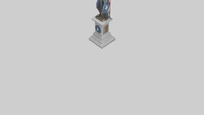 Independence Hero statue model VR / AR / low-poly