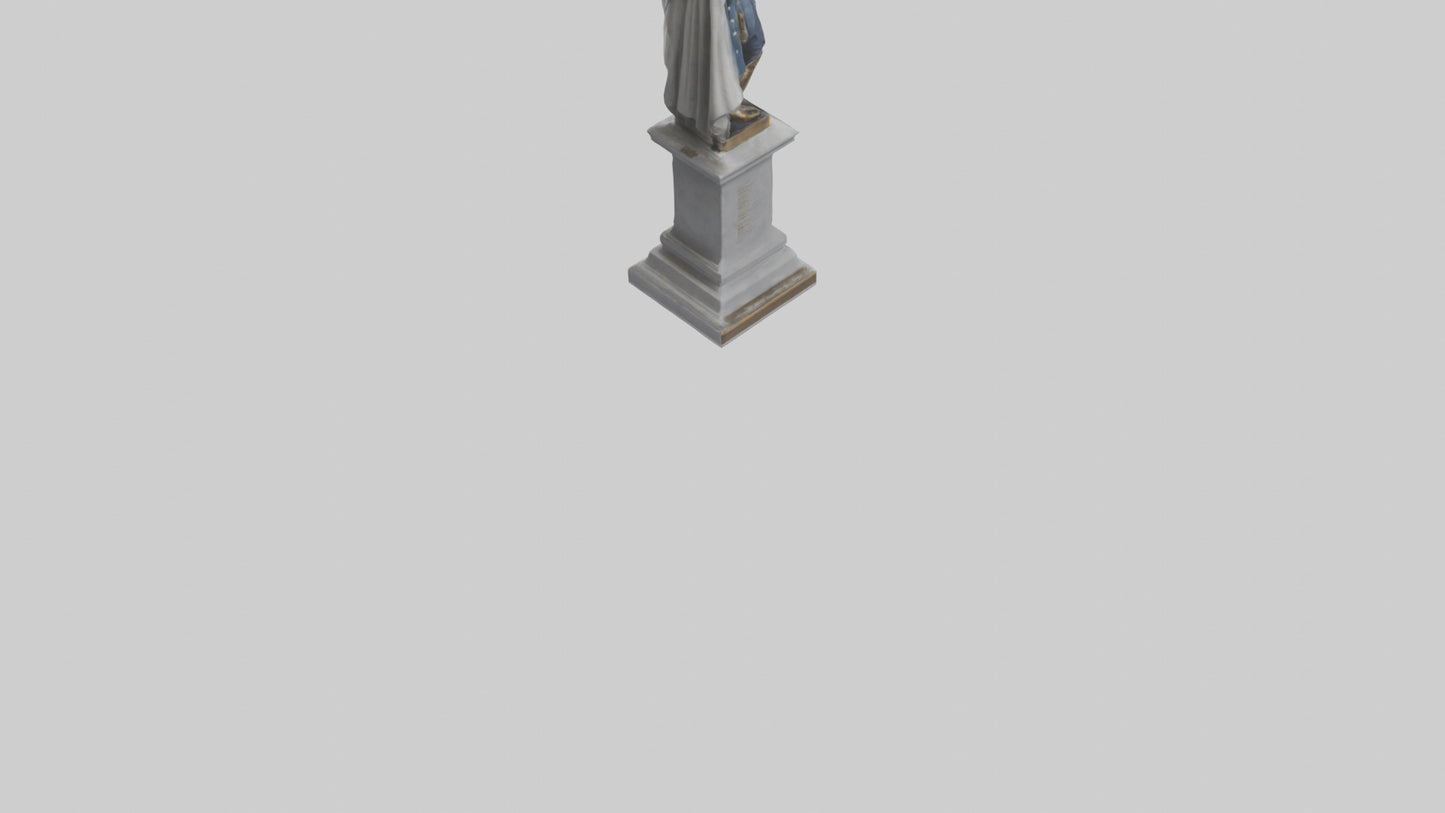 Independence Hero statue model VR / AR / low-poly