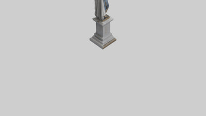 Independence Hero statue model VR / AR / low-poly