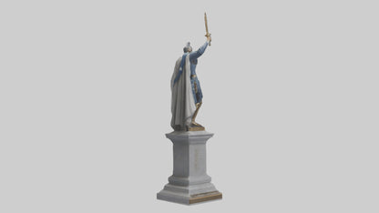 Independence Hero statue model VR / AR / low-poly