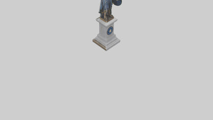 Independence Hero statue model VR / AR / low-poly