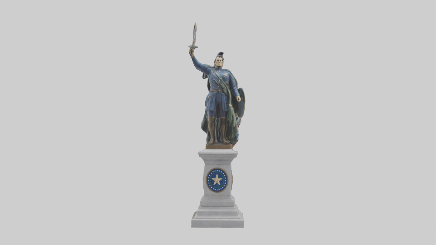 Independence Hero statue model VR / AR / low-poly