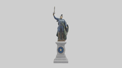 Independence Hero statue model VR / AR / low-poly