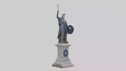 Independence Hero statue model VR / AR / low-poly