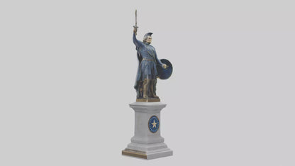 Independence Hero statue model VR / AR / low-poly