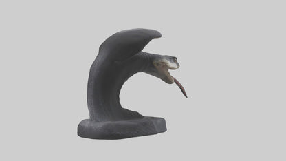 3D model Indian Cobra spreading hood model VR / AR / low-poly