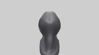 3D model Indian Cobra spreading hood model VR / AR / low-poly