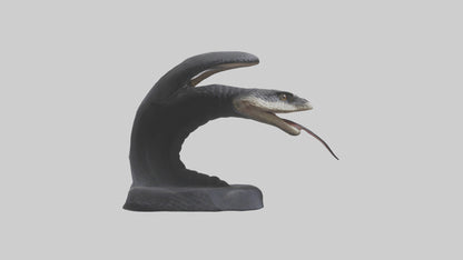 3D model Indian Cobra spreading hood model VR / AR / low-poly
