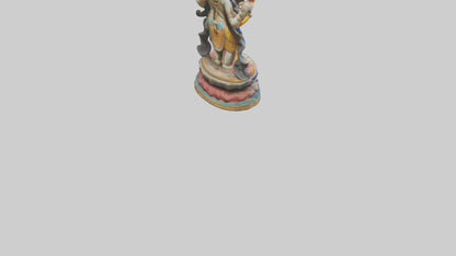 3D model Indian deity statue model VR / AR / low-poly