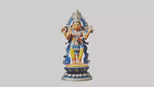 3D model Indian deity statue model VR / AR / low-poly