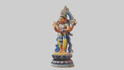 3D model Indian deity statue model VR / AR / low-poly