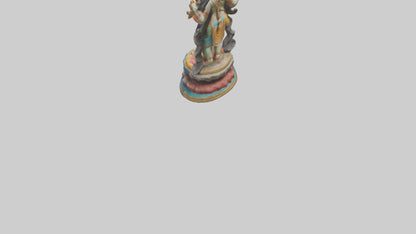 3D model Indian deity statue model VR / AR / low-poly