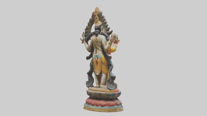 3D model Indian deity statue model VR / AR / low-poly