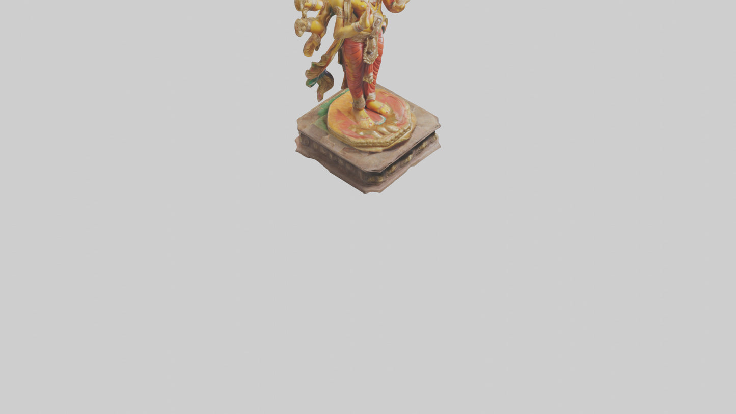 3D model Indian God statue model VR / AR / low-poly