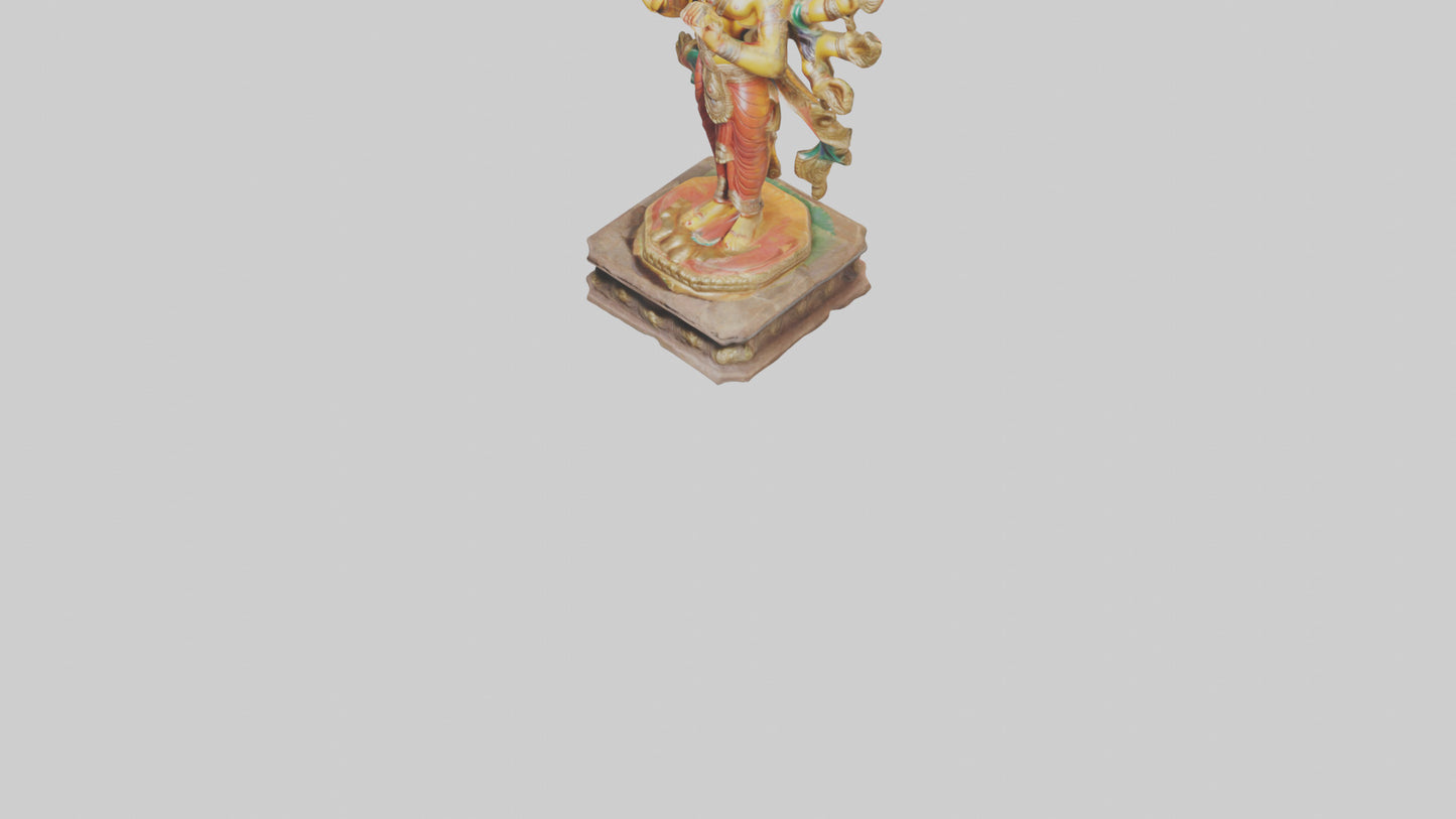 3D model Indian God statue model VR / AR / low-poly