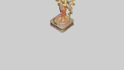 3D model Indian God statue model VR / AR / low-poly