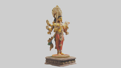 3D model Indian God statue model VR / AR / low-poly