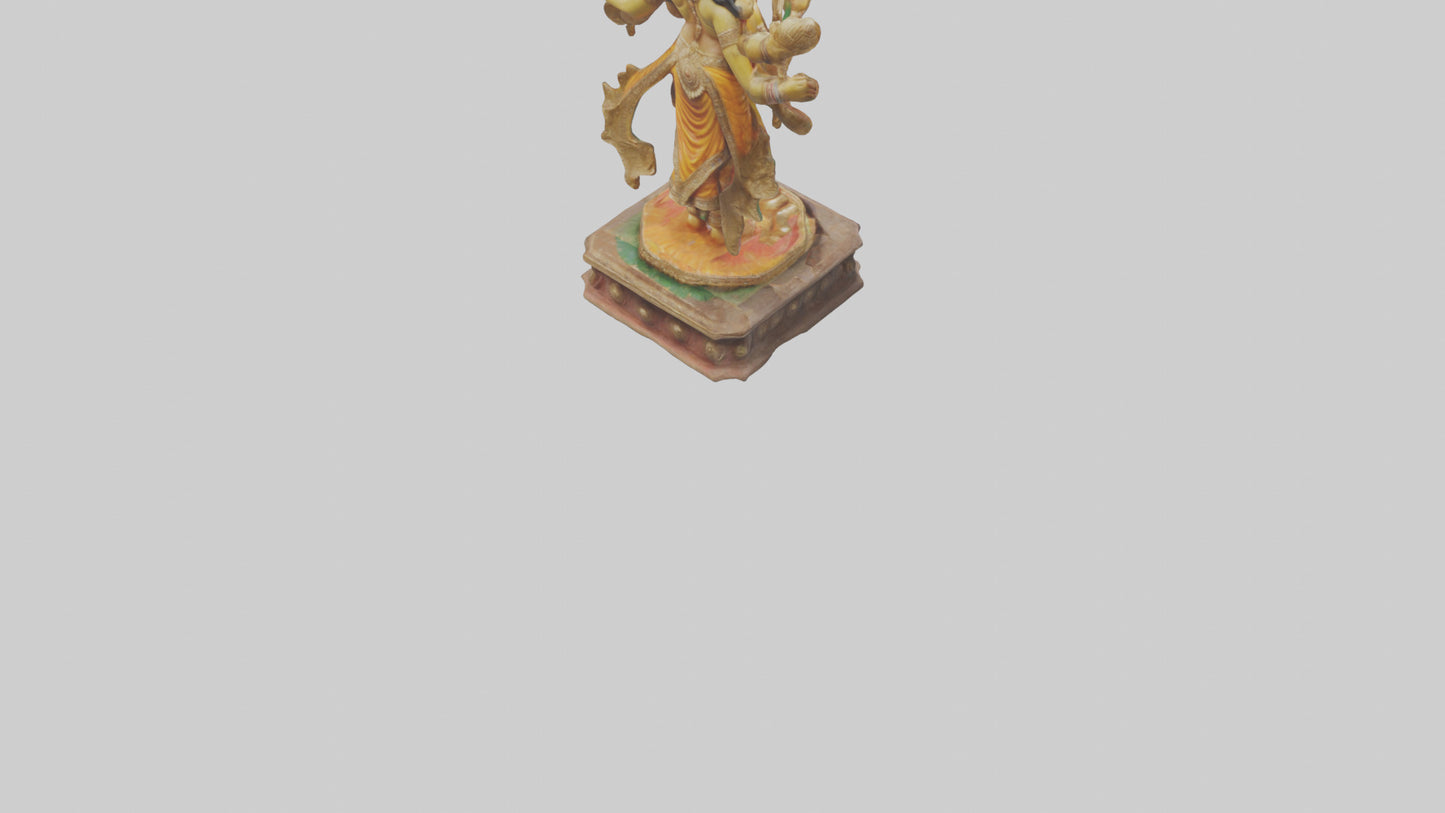 3D model Indian God statue model VR / AR / low-poly