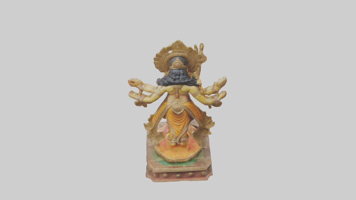 3D model Indian God statue model VR / AR / low-poly
