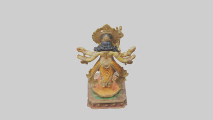 3D model Indian God statue model VR / AR / low-poly