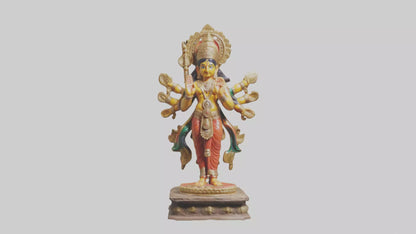 3D model Indian God statue model VR / AR / low-poly