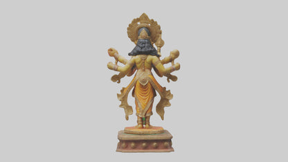 3D model Indian God statue model VR / AR / low-poly