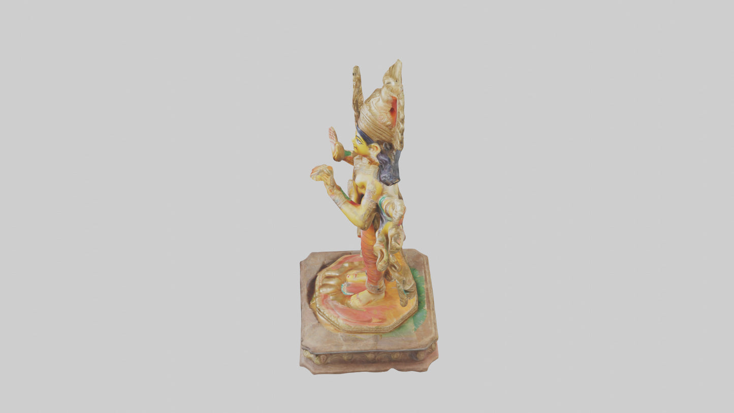3D model Indian God statue model VR / AR / low-poly