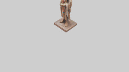 Indian Leader statue model VR / AR / low-poly