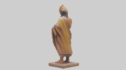 Indian Leader statue model VR / AR / low-poly