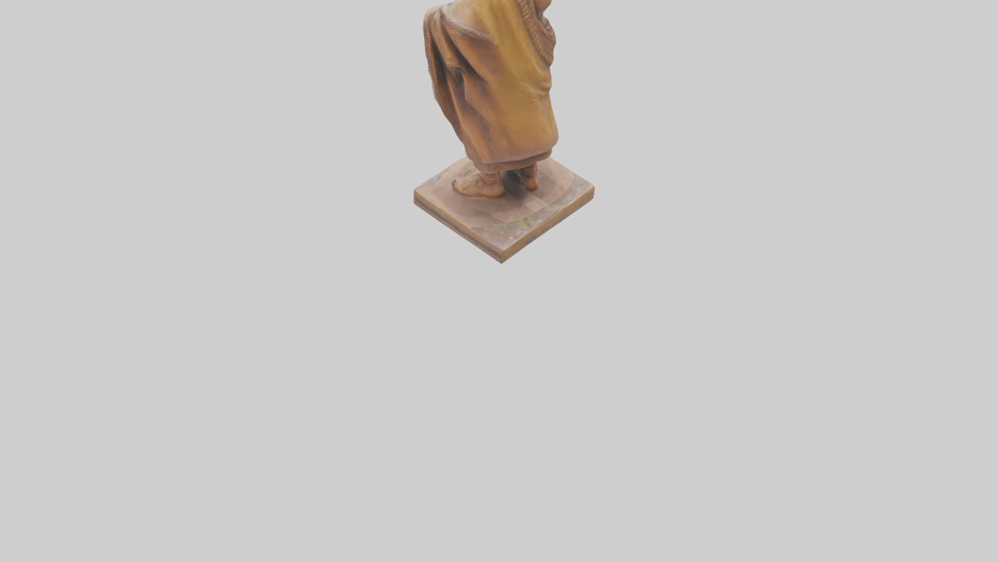 Indian Leader statue model VR / AR / low-poly