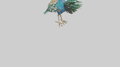3D model Indian Peafowl statue model VR / AR / low-poly