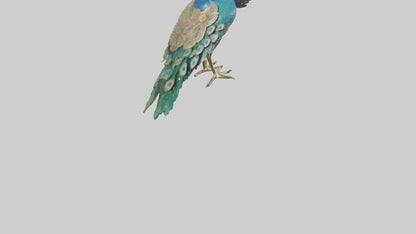 3D model Indian Peafowl statue model VR / AR / low-poly