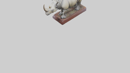 Indian Rhinoceros statue model VR / AR / low-poly
