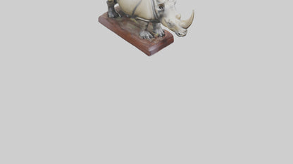 Indian Rhinoceros statue model VR / AR / low-poly